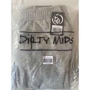 NWT Dirty Mids Jax Joggers Mens XS Gray Elastic Waist Pull-On Classic Fit Preppy